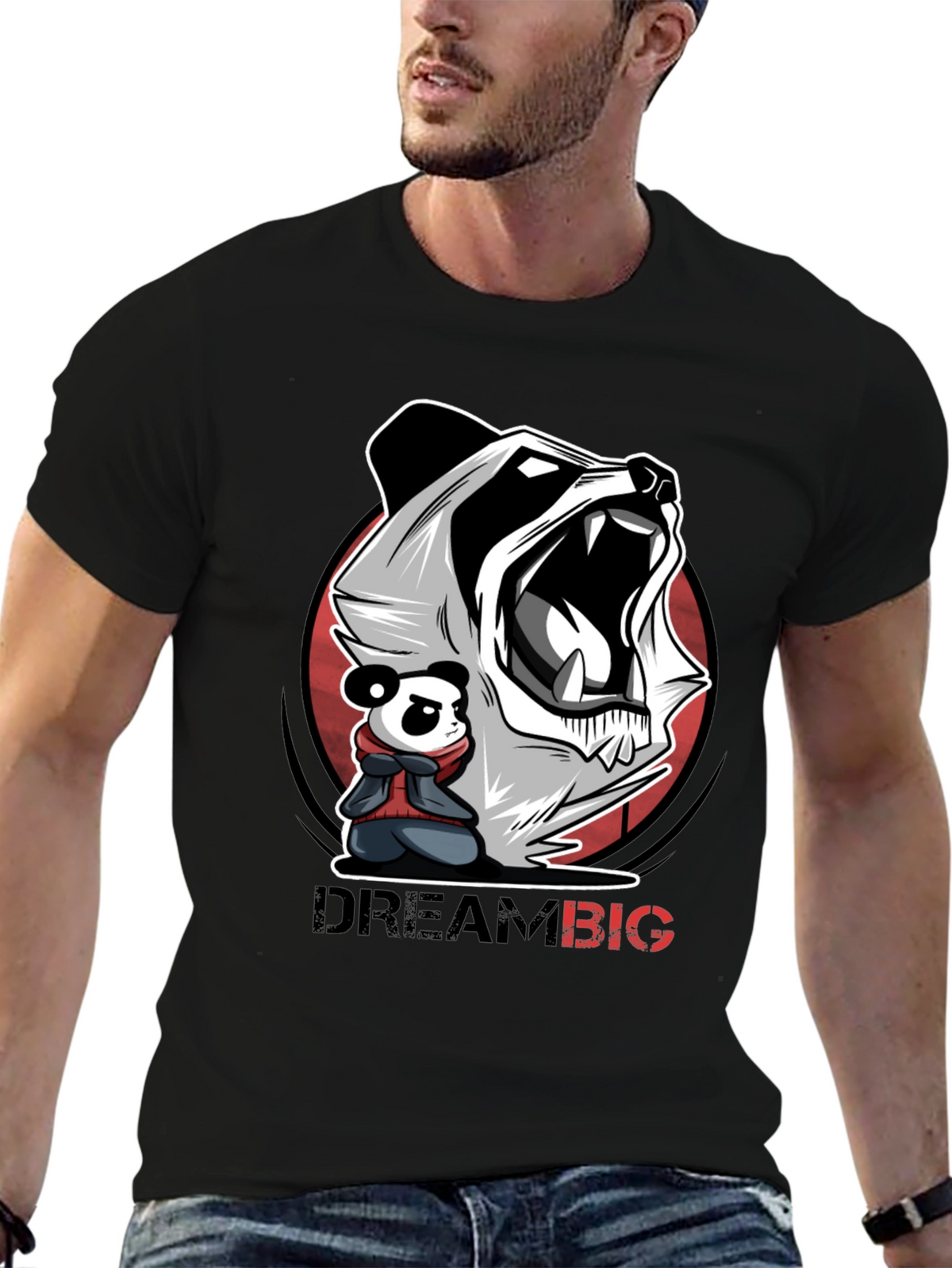 Dream Big Panda Graphic Tee