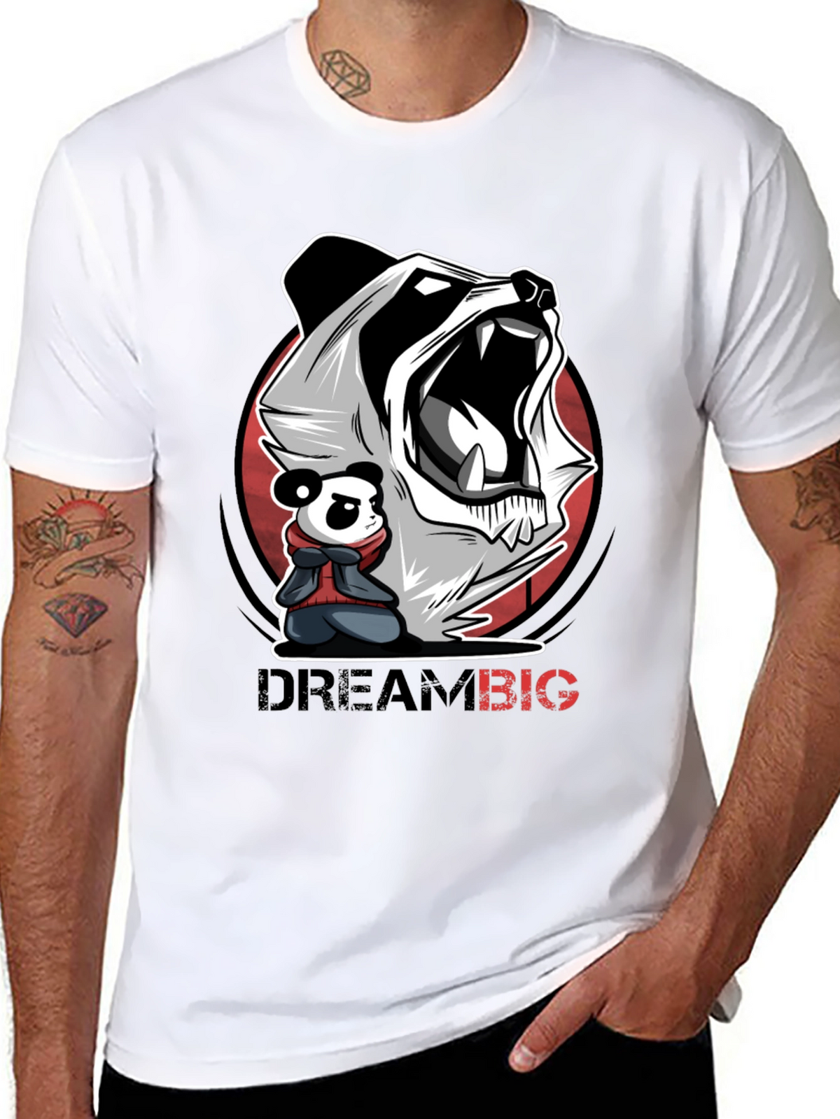 Dream Big Panda Graphic Tee