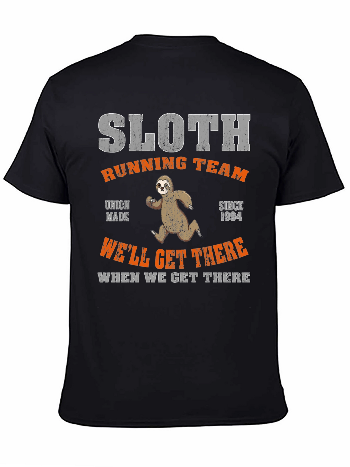 Sloth Running Team T-Shirt - Funny Graphic Tee