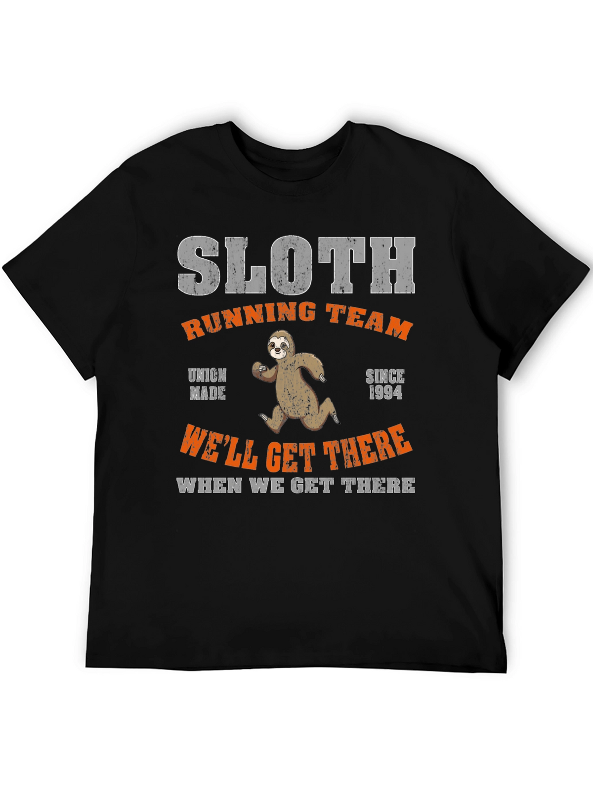 Sloth Running Team T-Shirt - Funny Graphic Tee