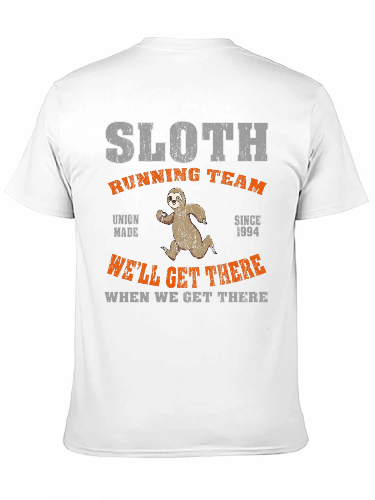 Sloth Running Team T-Shirt - Funny Graphic Tee