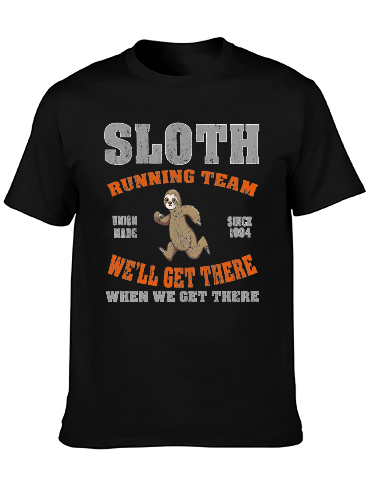 Sloth Running Team T-Shirt - Funny Graphic Tee