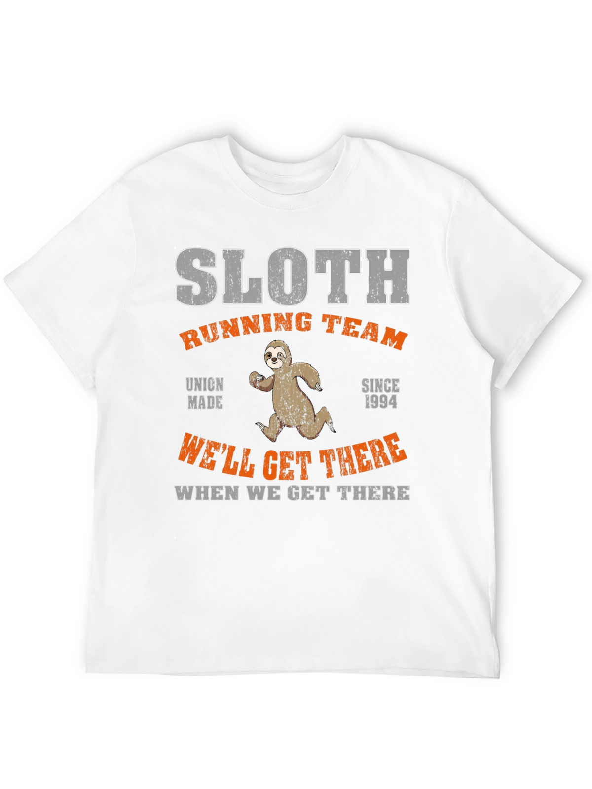 Sloth Running Team T-Shirt - Funny Graphic Tee