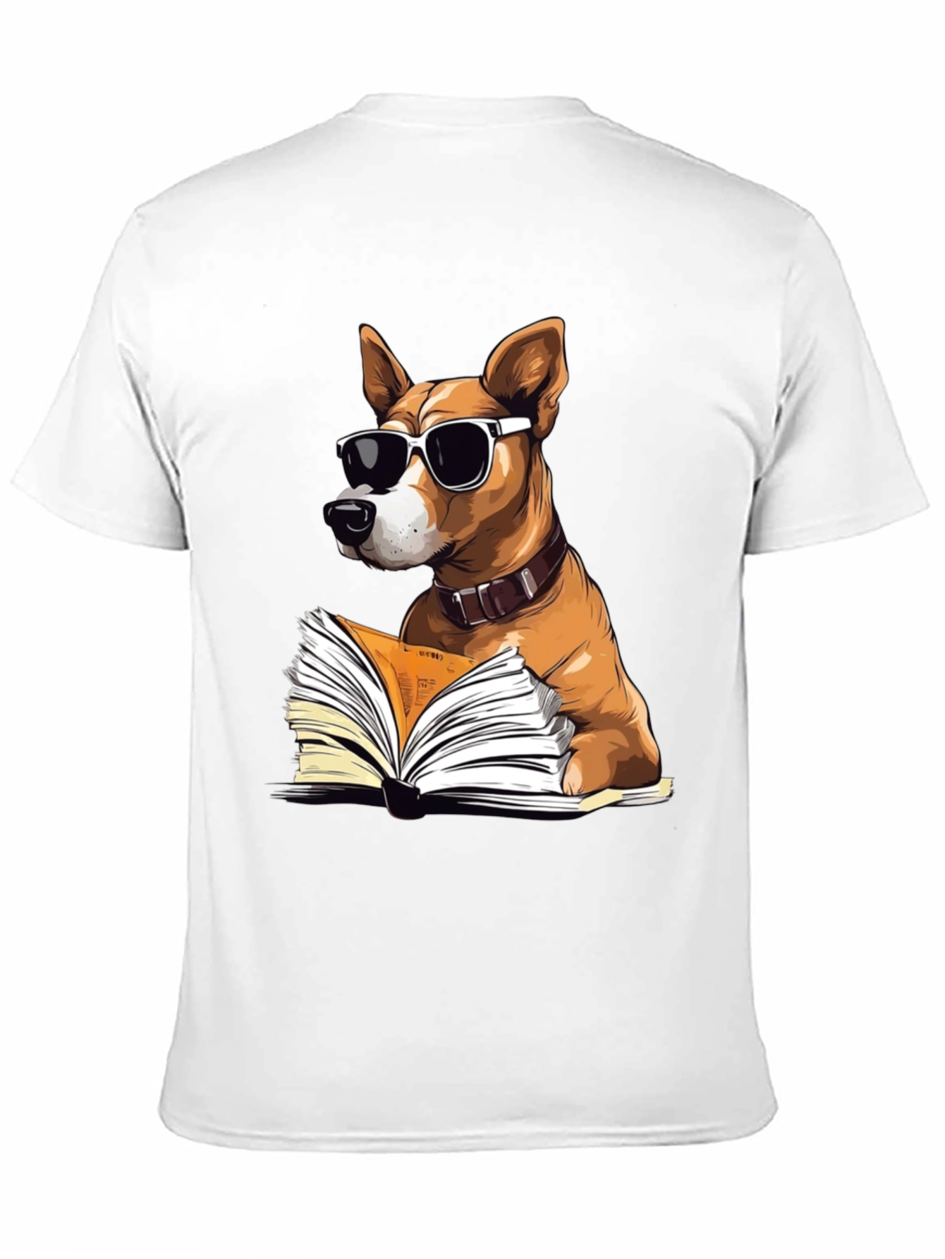 Cool Dog Reading T-Shirt - Book Lover Tee