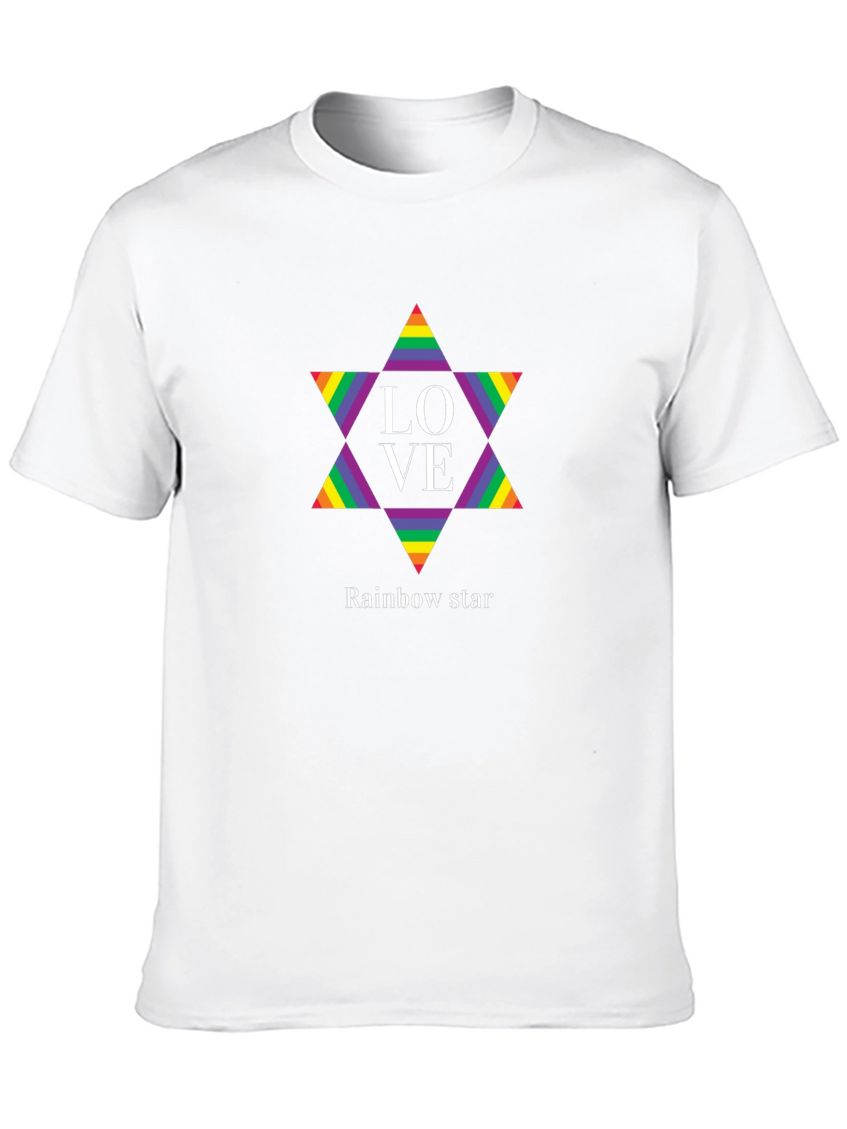 Rainbow Star LOVE Graphic Tee