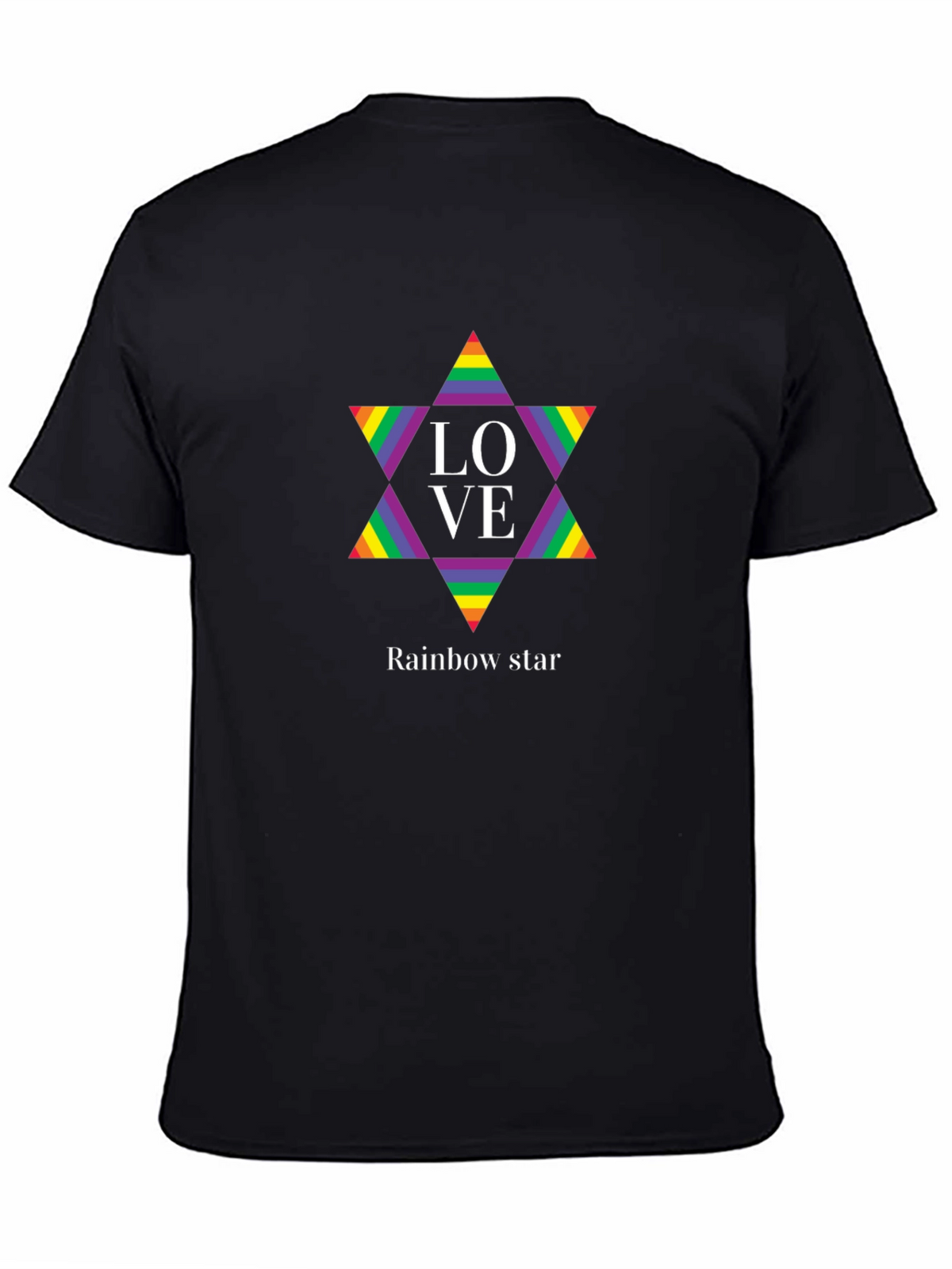 Rainbow Star LOVE Graphic Tee