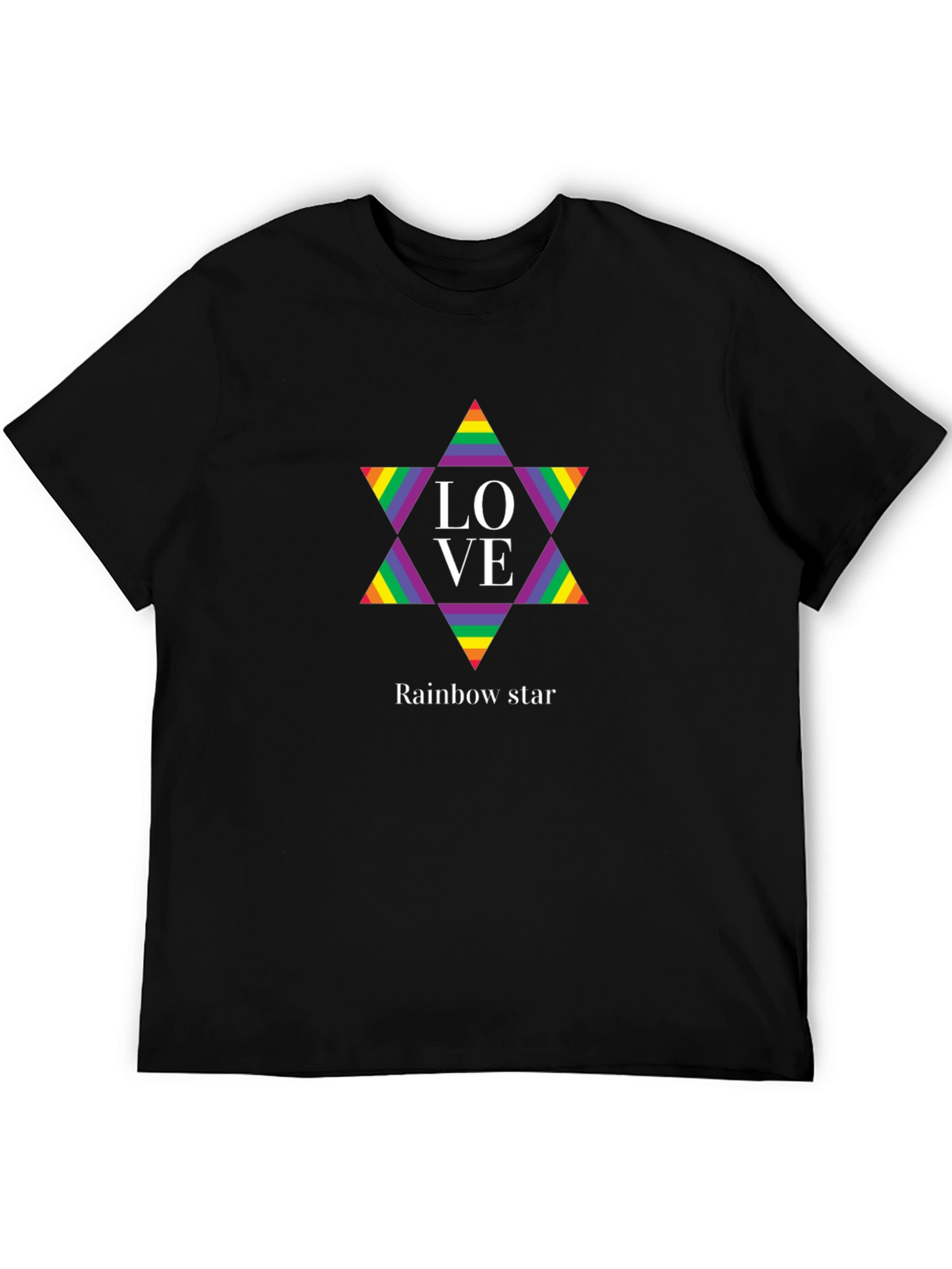 Rainbow Star LOVE Graphic Tee