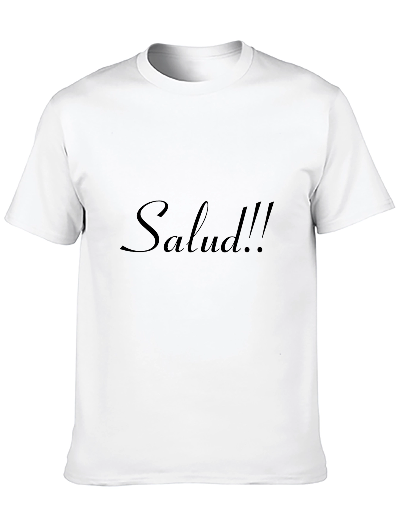Salud Graphic Tee - Stylish Black Crew Neck T-Shirt
