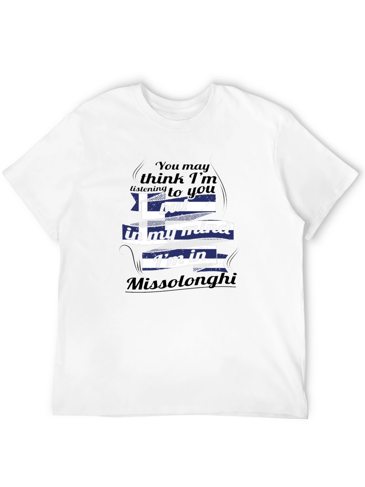 Missolonghi Mind T-Shirt - Novelty Greek Flag Tee