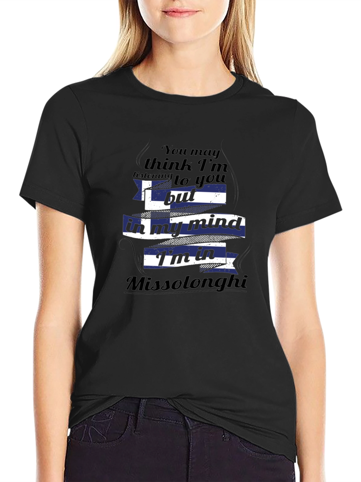 Missolonghi Mind T-Shirt - Novelty Greek Flag Tee