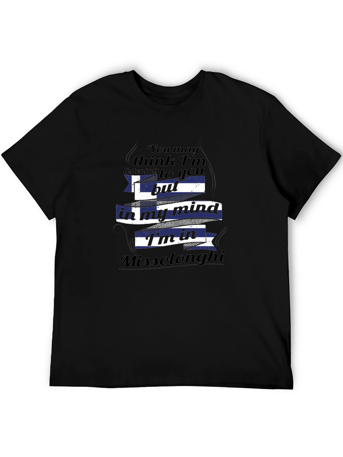 Missolonghi Mind T-Shirt - Novelty Greek Flag Tee