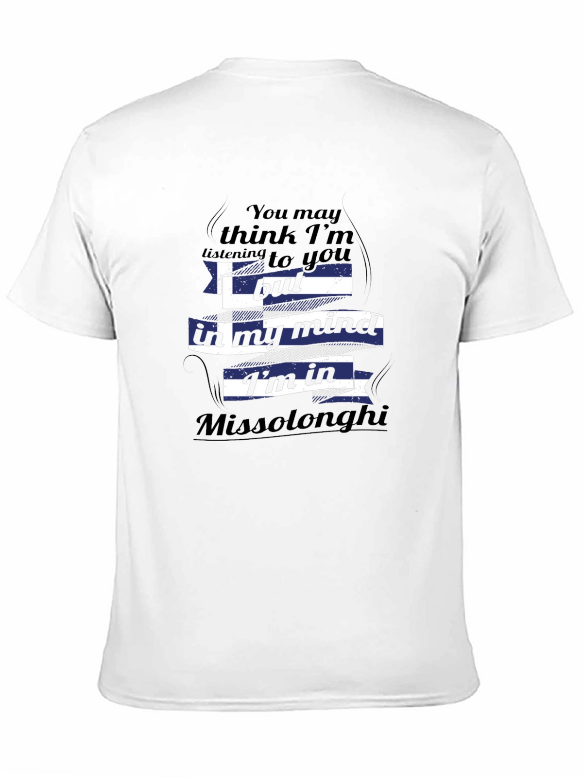 Missolonghi Mind T-Shirt - Novelty Greek Flag Tee
