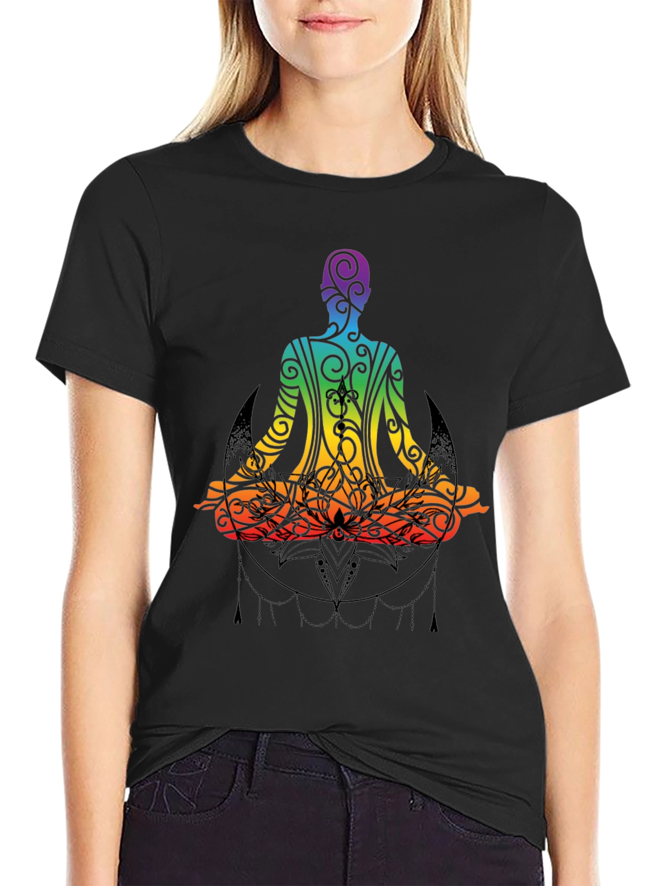 Rainbow Yoga Meditation T-Shirt