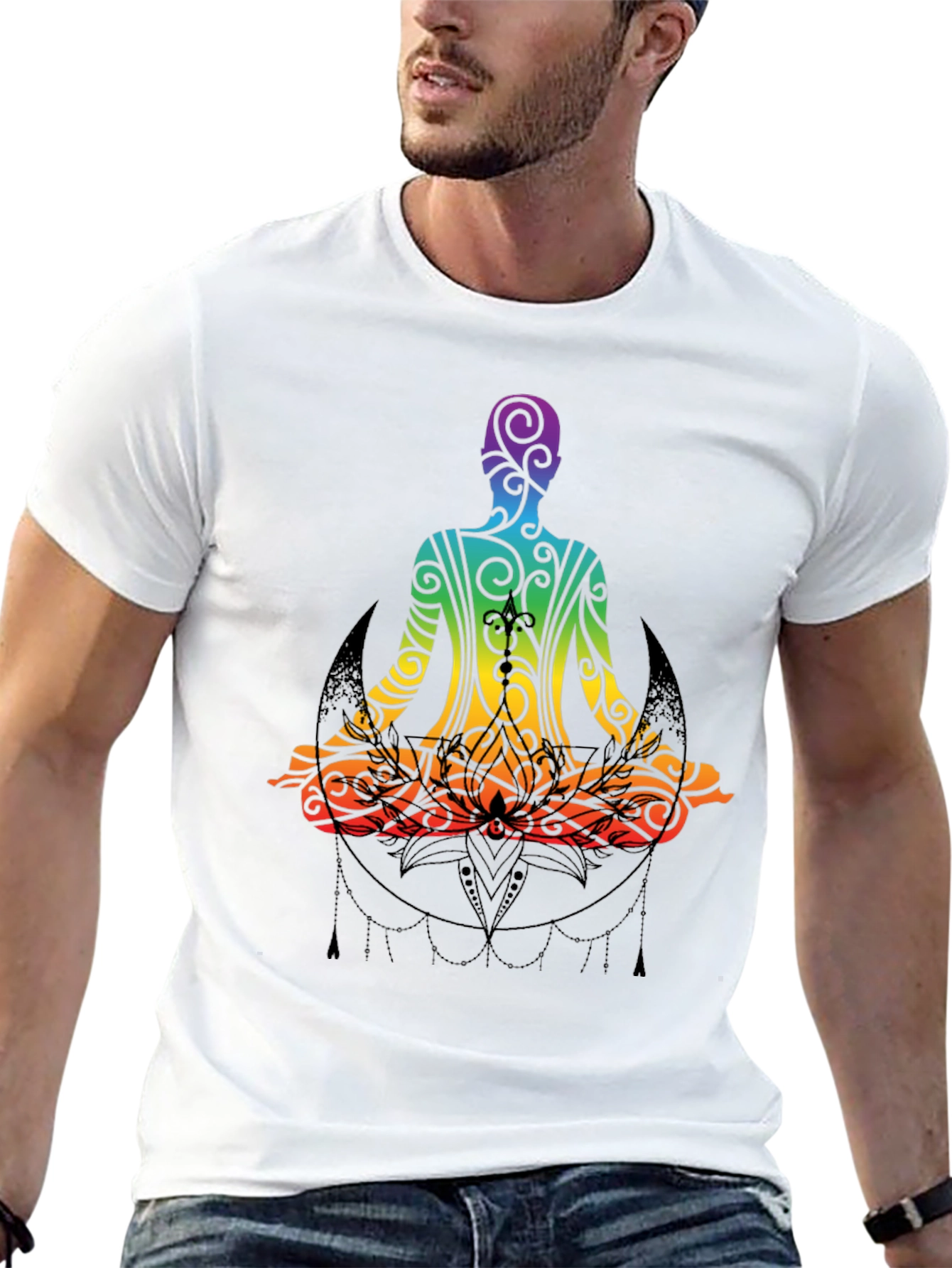 Rainbow Yoga Meditation T-Shirt