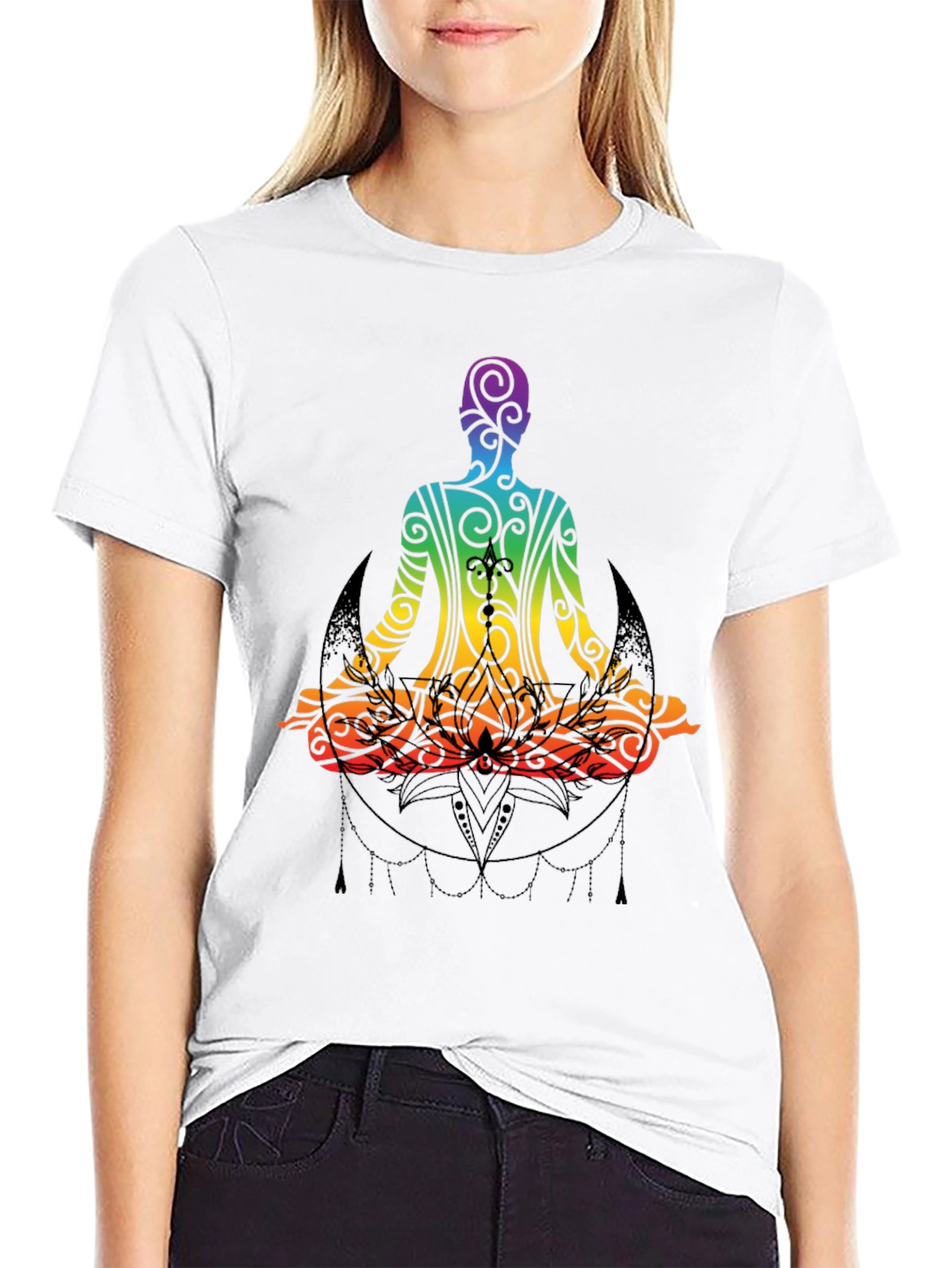 Rainbow Yoga Meditation T-Shirt