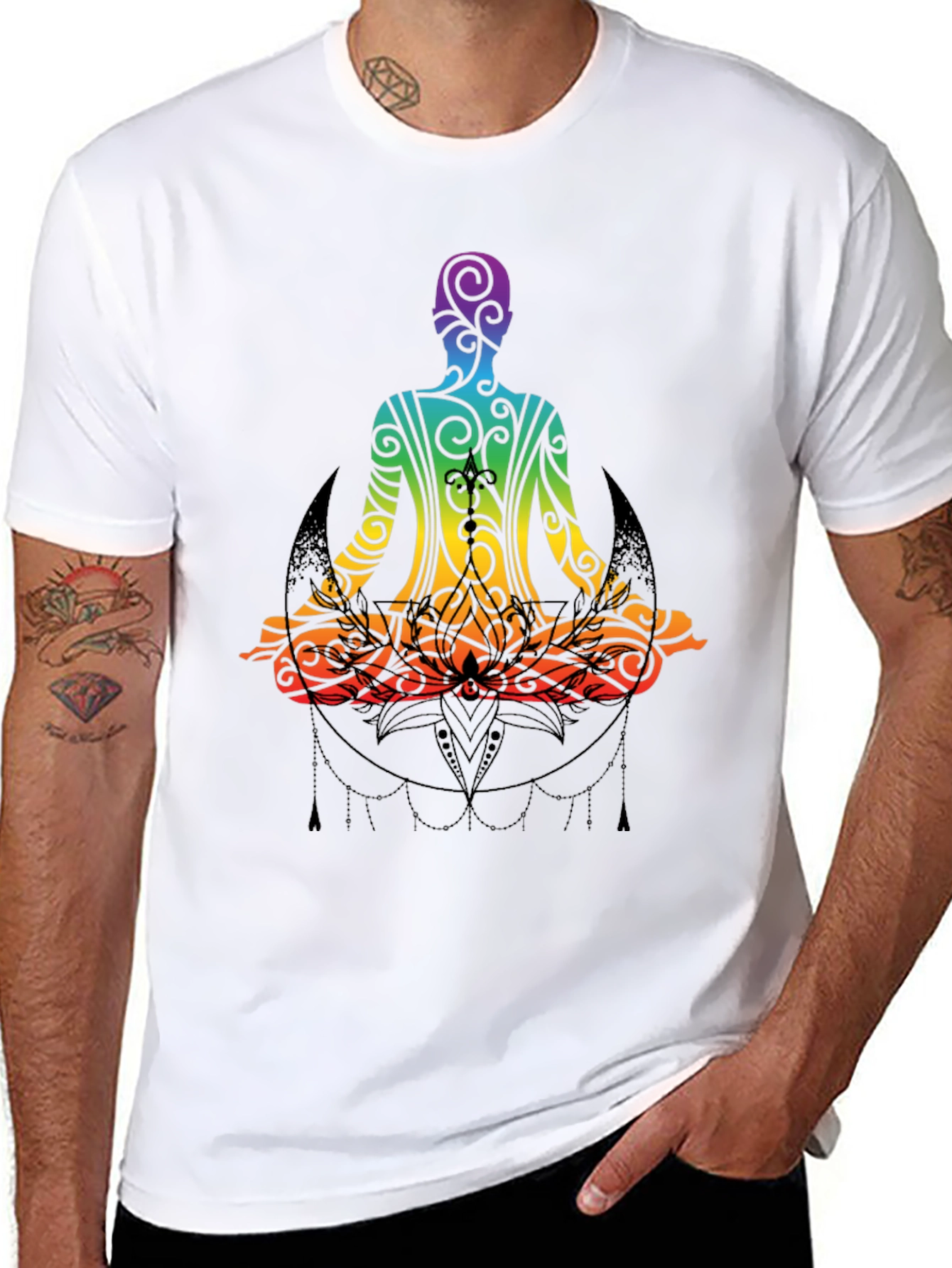 Rainbow Yoga Meditation T-Shirt