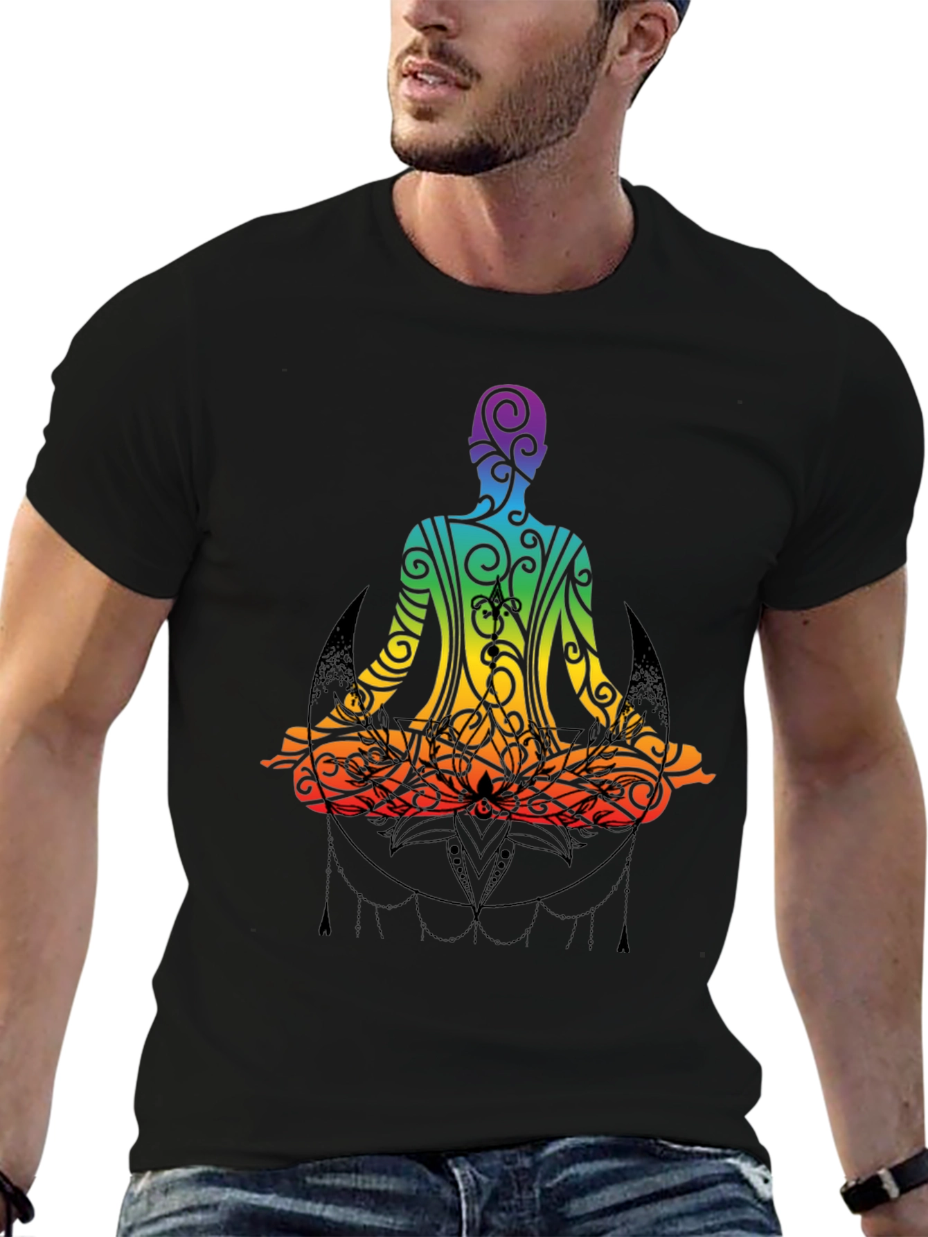 Rainbow Yoga Meditation T-Shirt