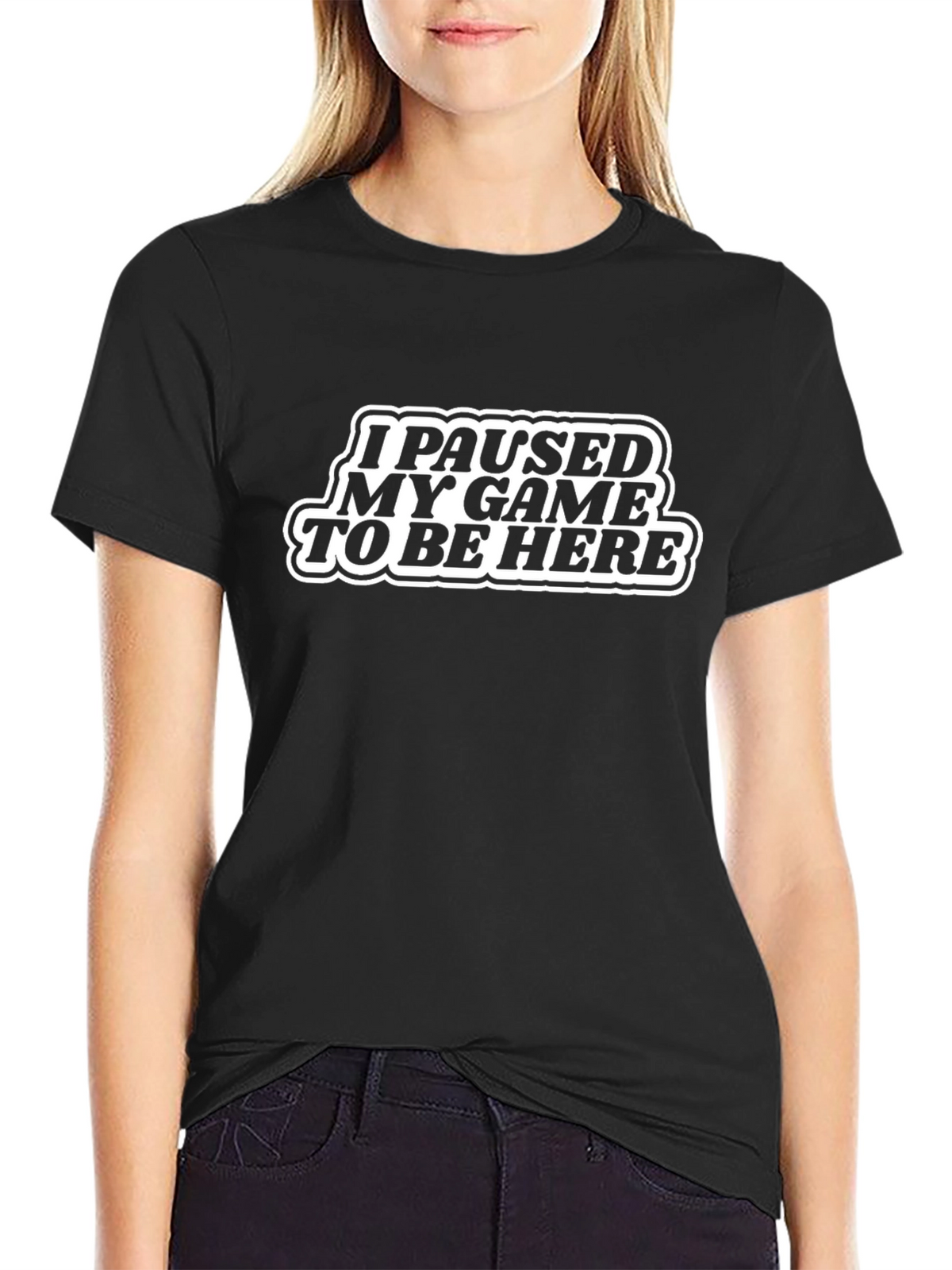 Funny Gamer T-Shirt - I Paused My Game