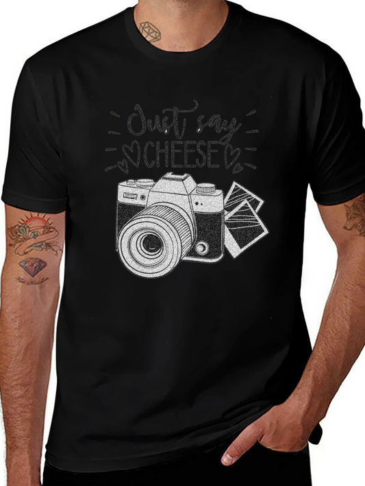 Just Say Cheese Camera T-Shirt - Classic Photography Style