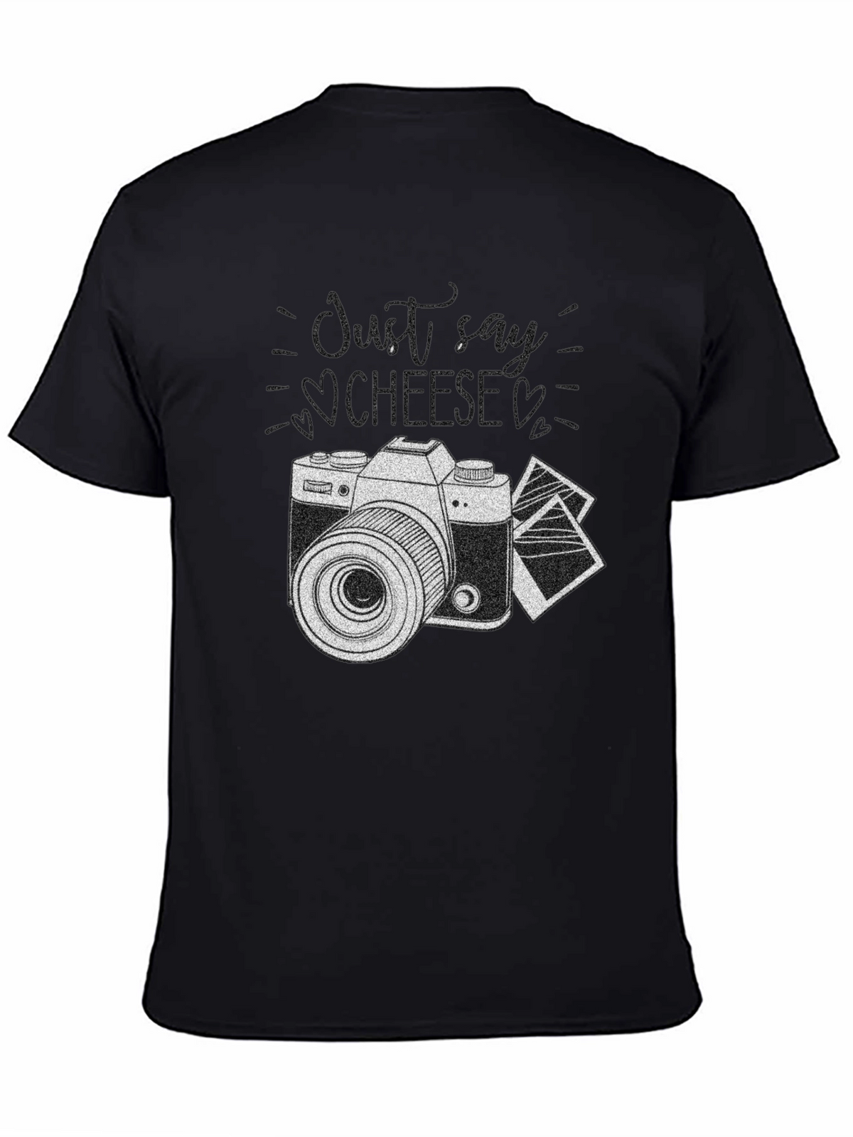 Just Say Cheese Camera T-Shirt - Classic Photography Style