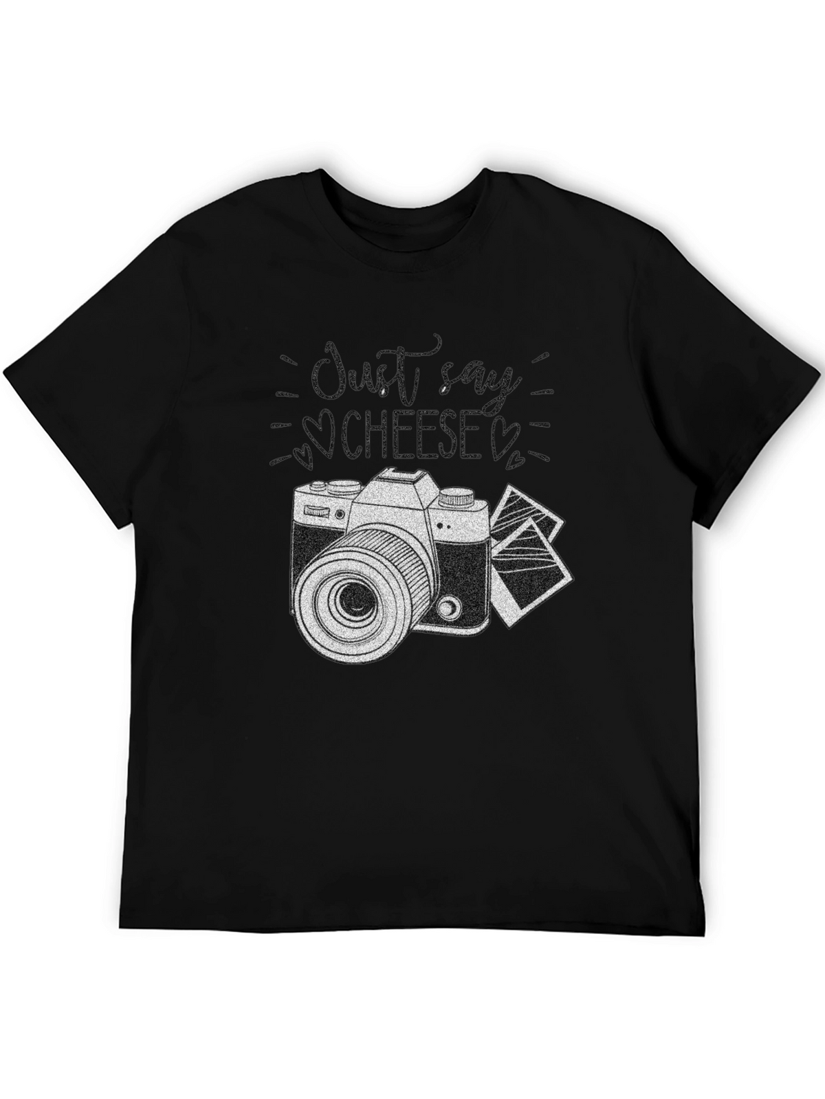 Just Say Cheese Camera T-Shirt - Classic Photography Style
