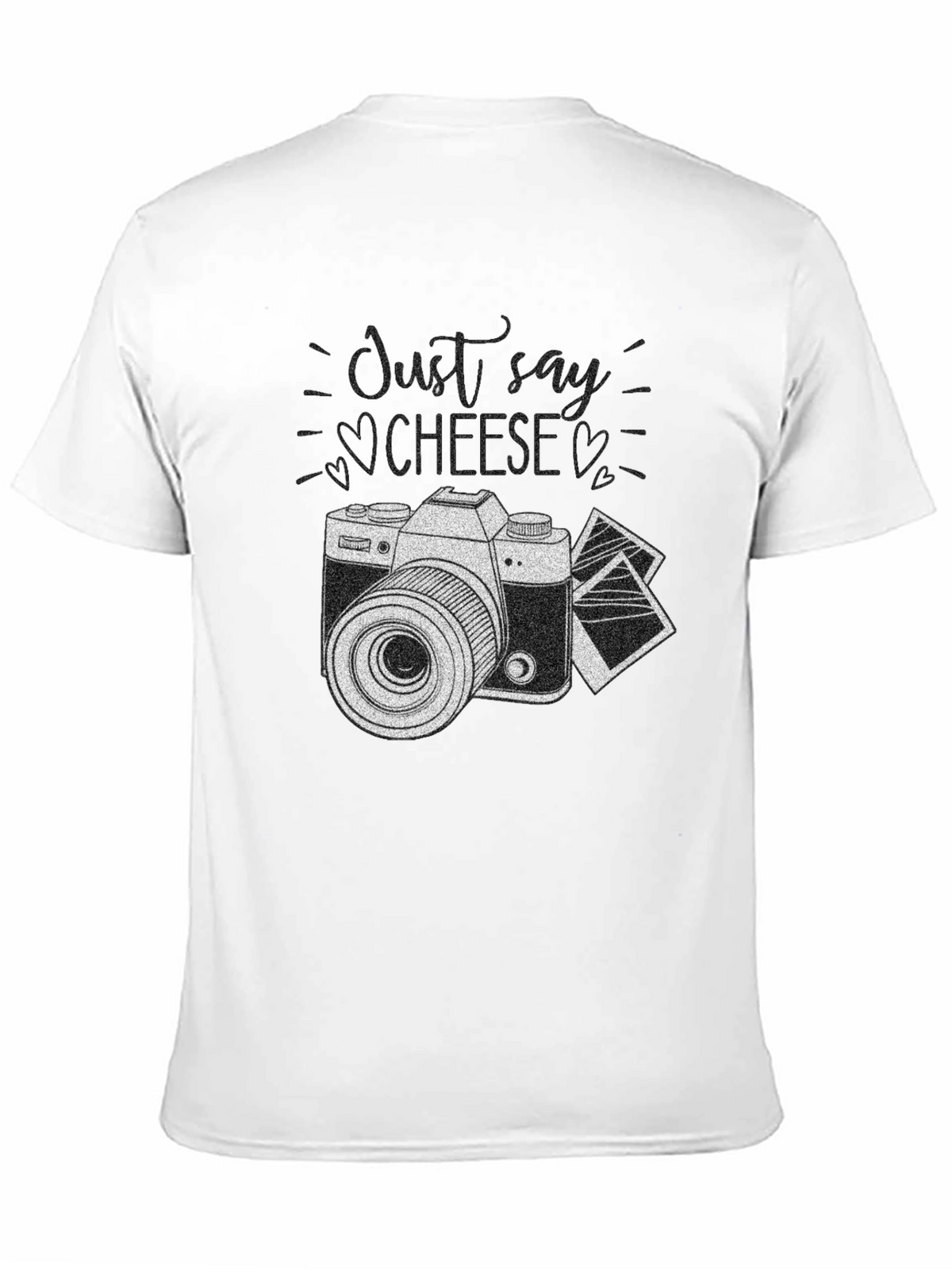 Just Say Cheese Camera T-Shirt - Classic Photography Style