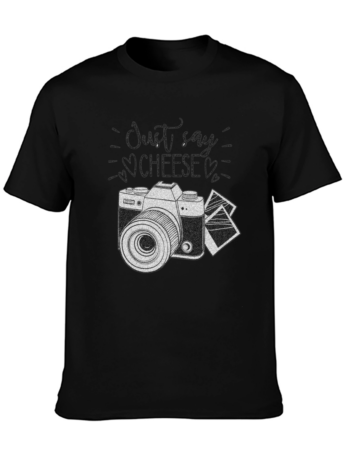 Just Say Cheese Camera T-Shirt - Classic Photography Style
