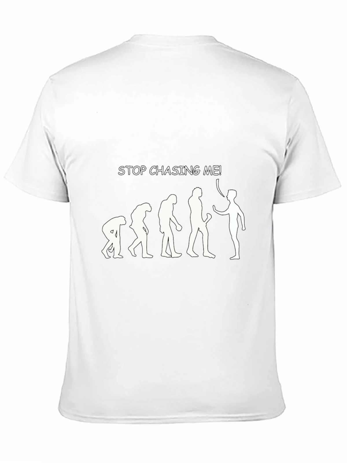 Evolution Stop Chasing Me Black T-Shirt