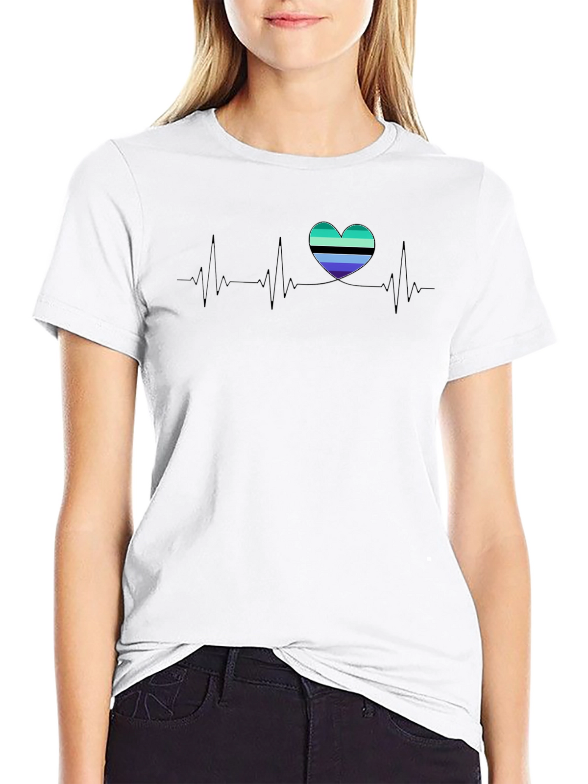 Heartbeat Pride T-Shirt - LGBTQ+ Heart