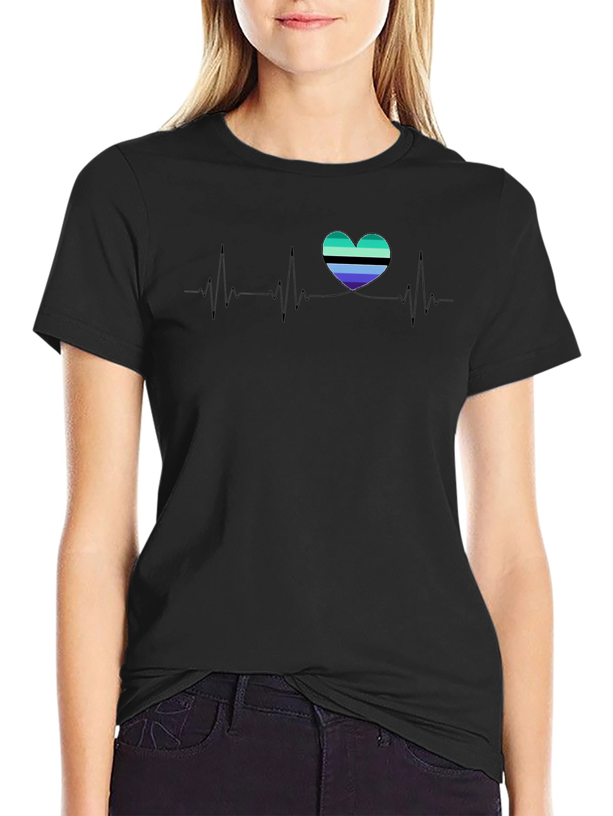 Heartbeat Pride T-Shirt - LGBTQ+ Heart