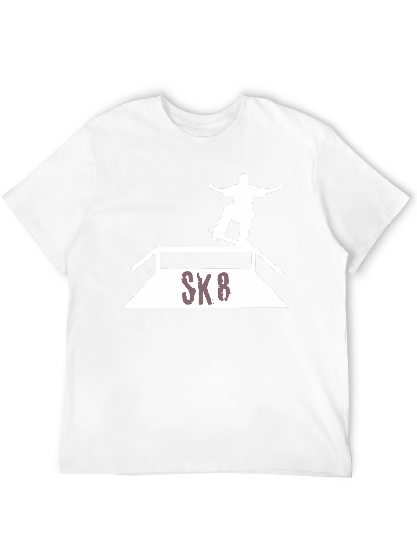 Skateboarding Graphic Tee - Black Cotton Blend