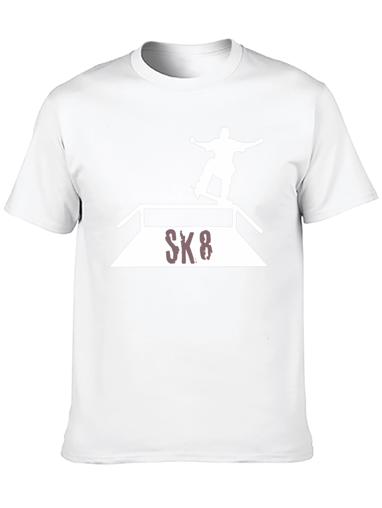 Skateboarding Graphic Tee - Black Cotton Blend