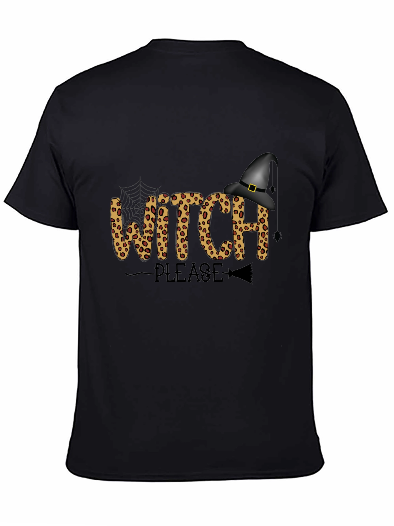 Witch Please Halloween T-Shirt - Leopard Print