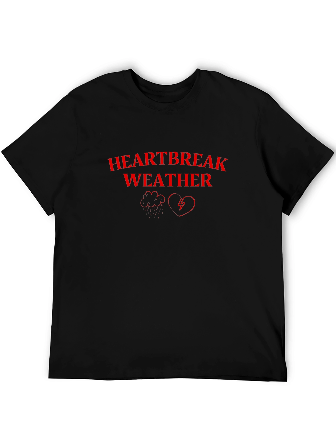 Heartbreak Weather Graphic Tee - Black