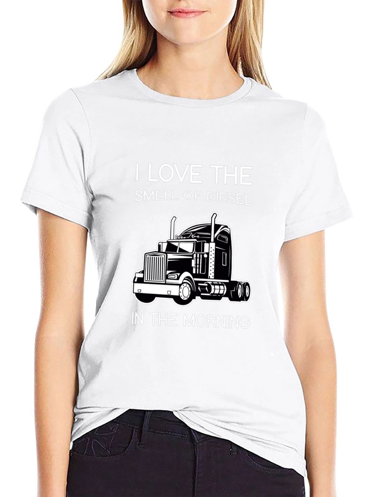 I Love The Smell of Diesel Trucker Tee