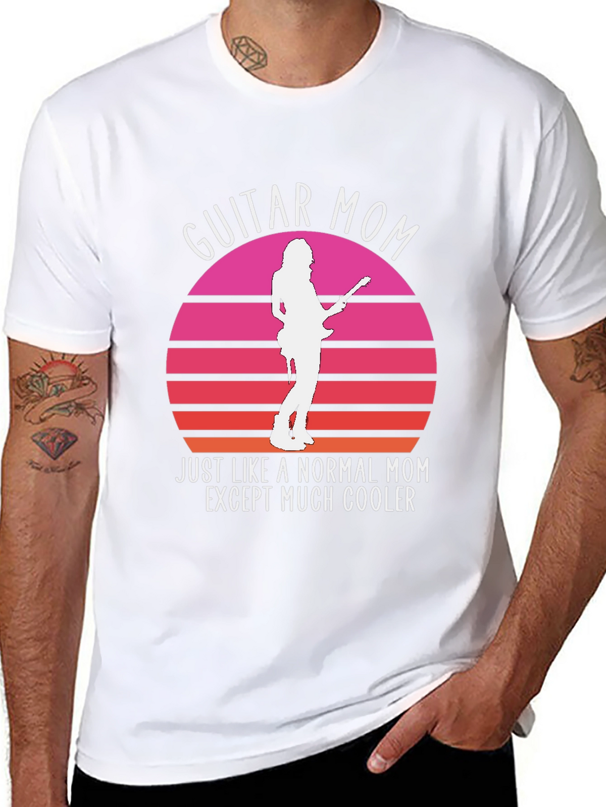 Guitar Mom T-Shirt - Cool Mom Graphic Tee