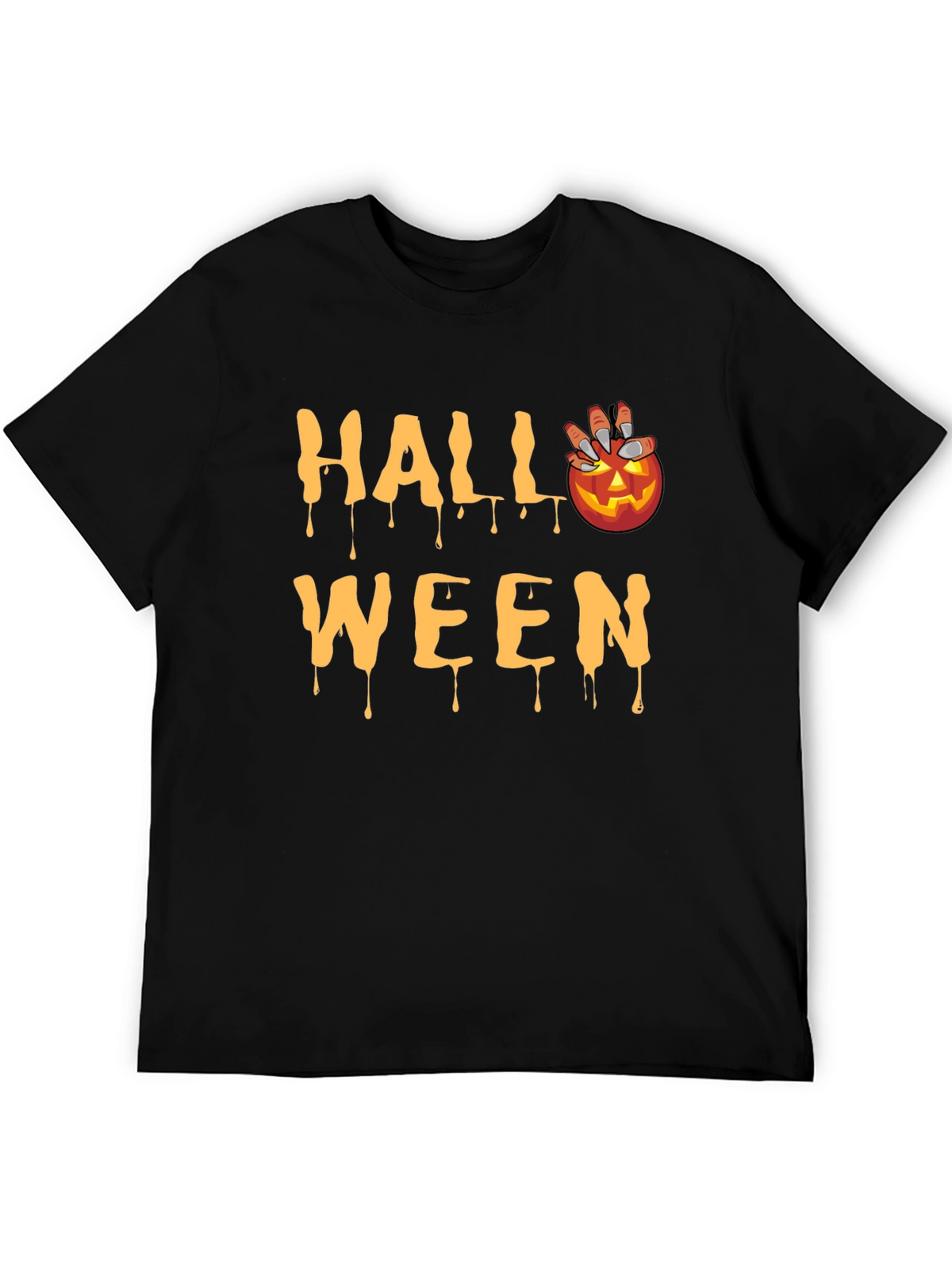 Halloween Pumpkin Drip T-Shirt