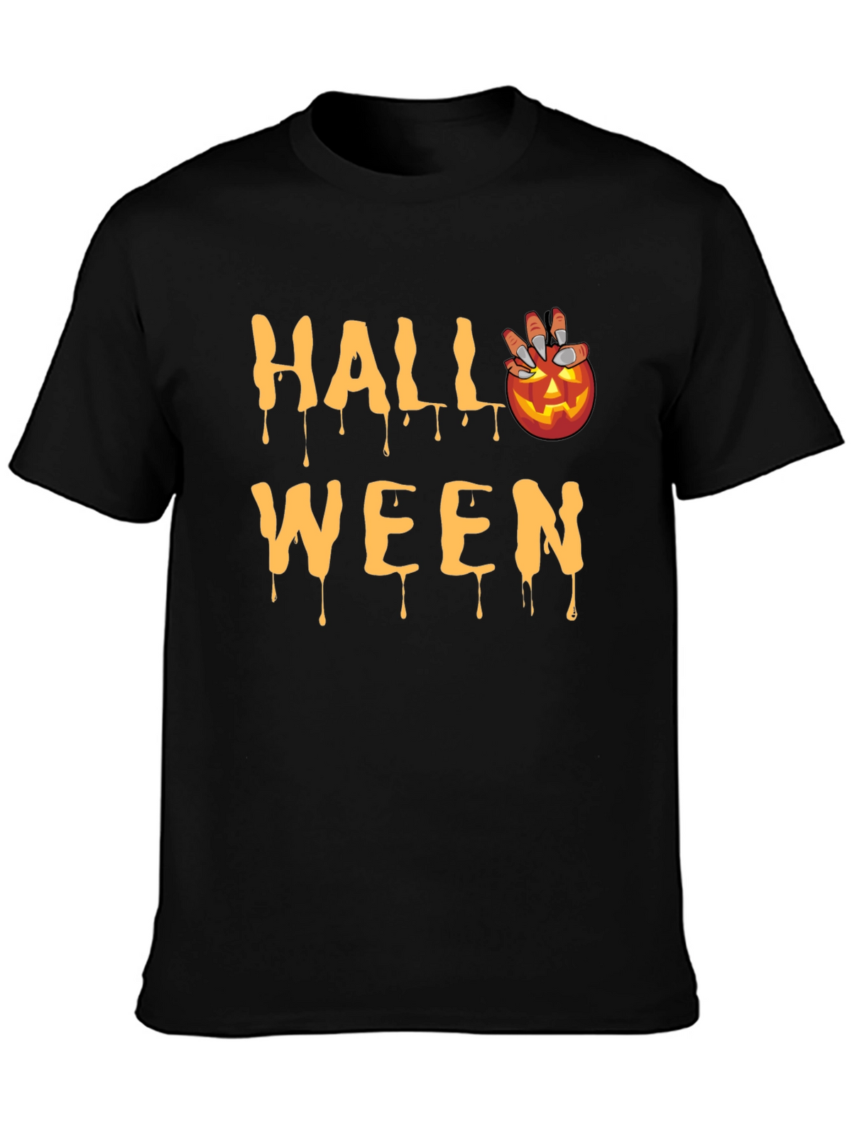 Halloween Pumpkin Drip T-Shirt