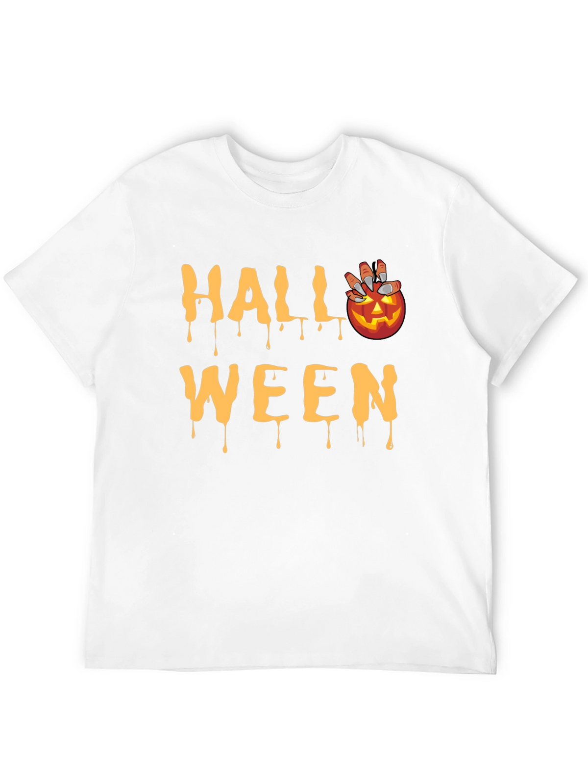 Halloween Pumpkin Drip T-Shirt