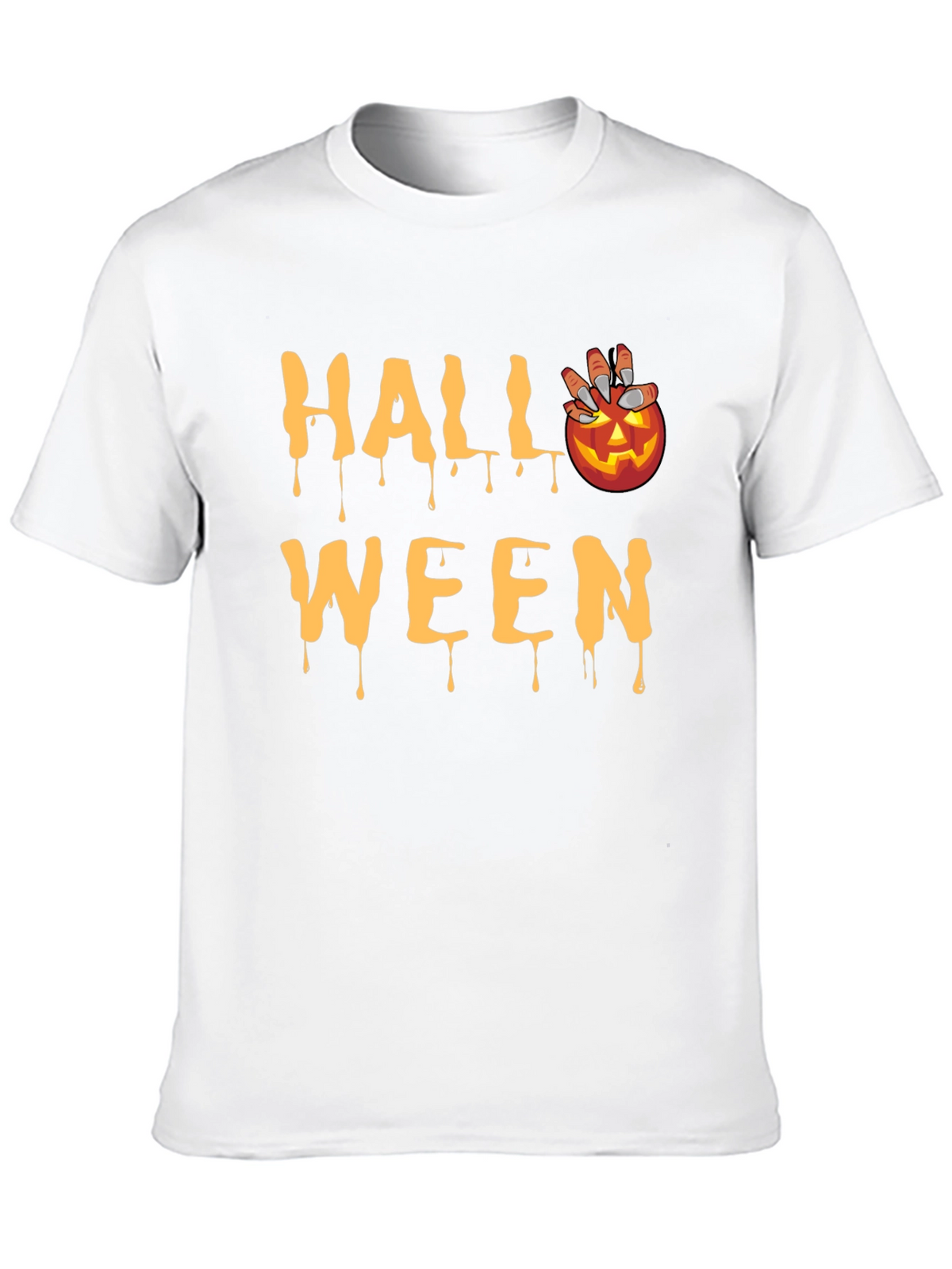 Halloween Pumpkin Drip T-Shirt