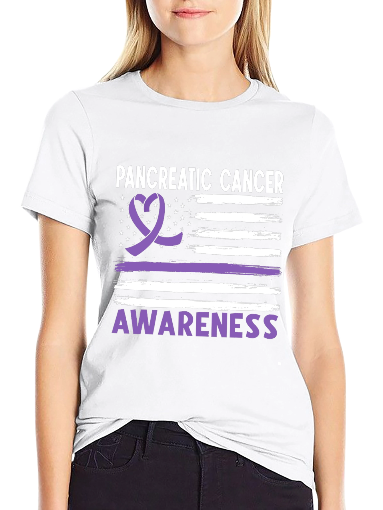Pancreatic Cancer Awareness Ribbon Tee