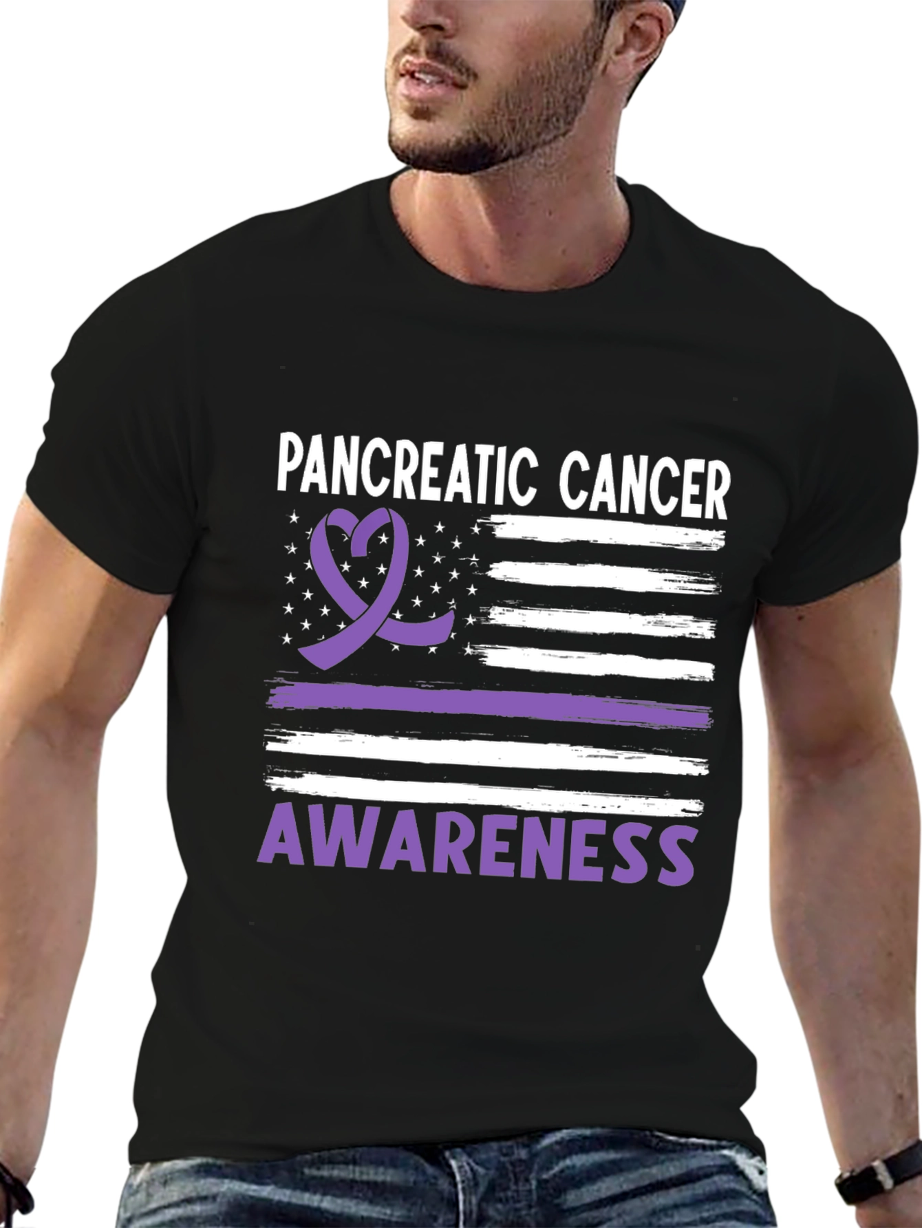 Pancreatic Cancer Awareness Ribbon Tee