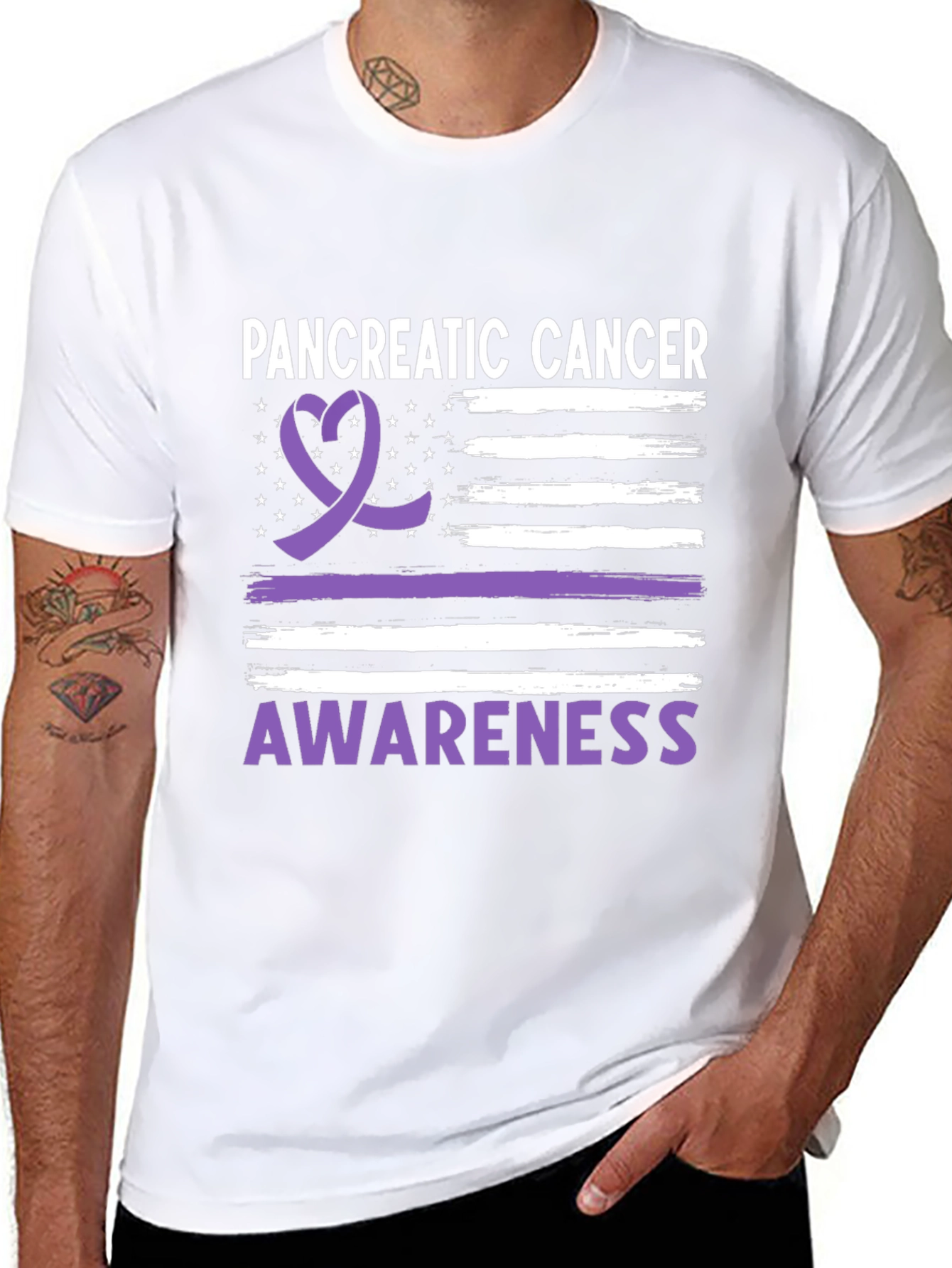 Pancreatic Cancer Awareness Ribbon Tee