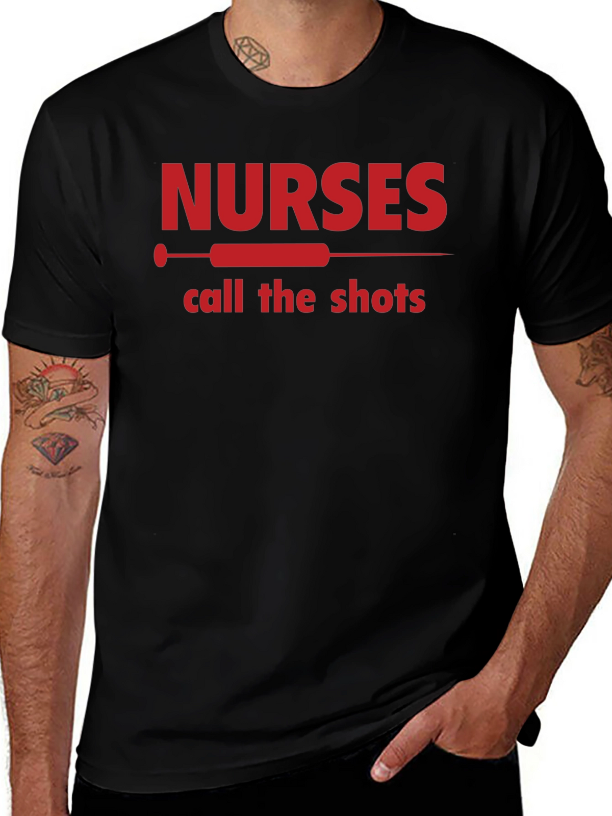 Nurses Call The Shots T-Shirt - Medical Staff Apparel