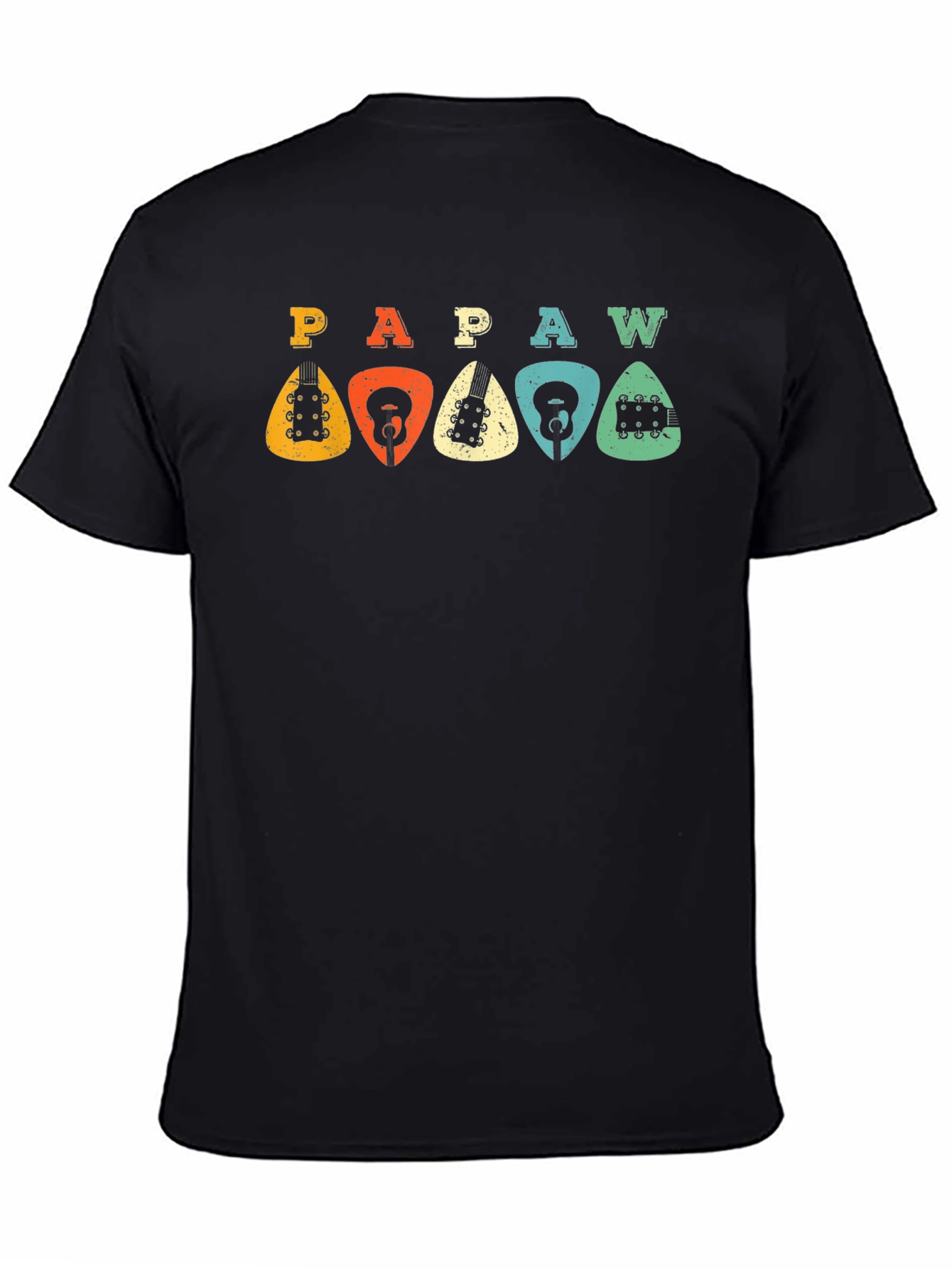 Retro PAPAW Guitar Pick T-Shirt