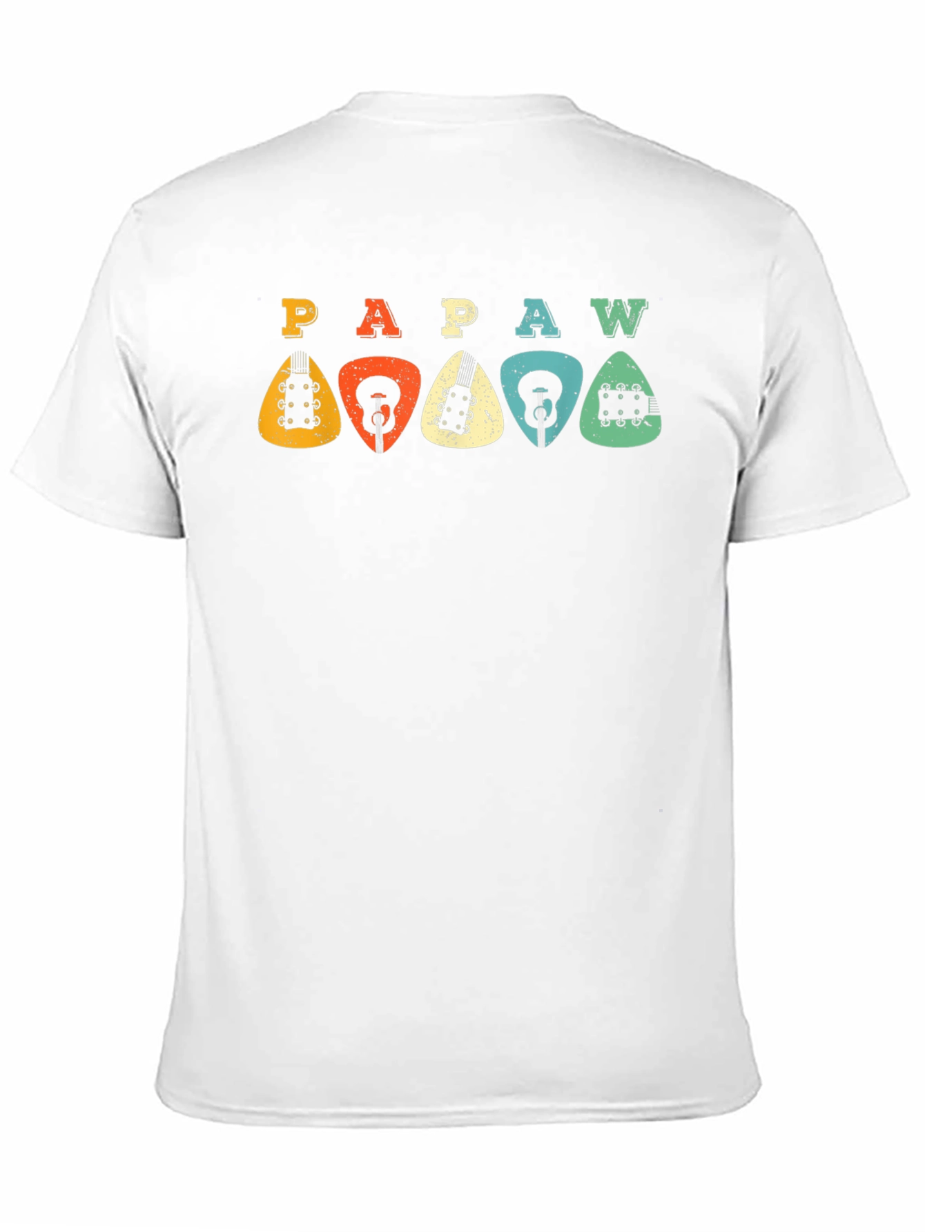 Retro PAPAW Guitar Pick T-Shirt