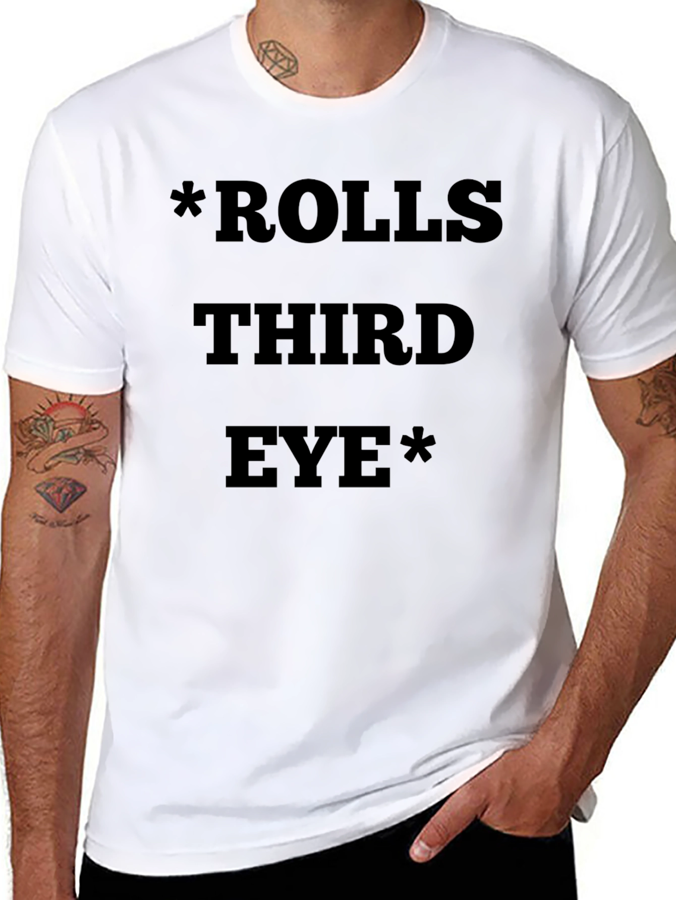 Rolls Third Eye Graphic T-Shirt - Black