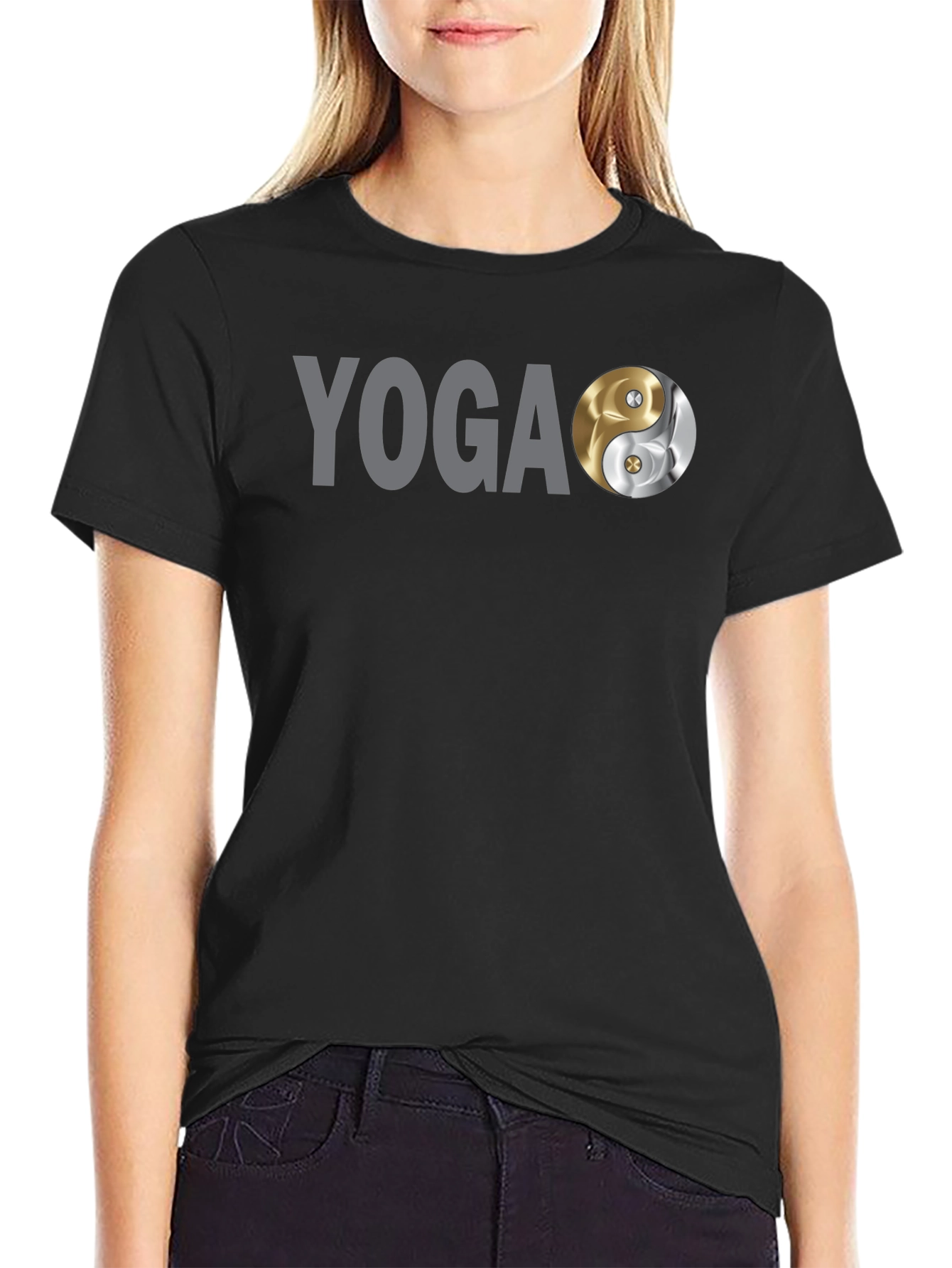 Yin Yang Yoga Graphic Tee - Soft Cotton Blend
