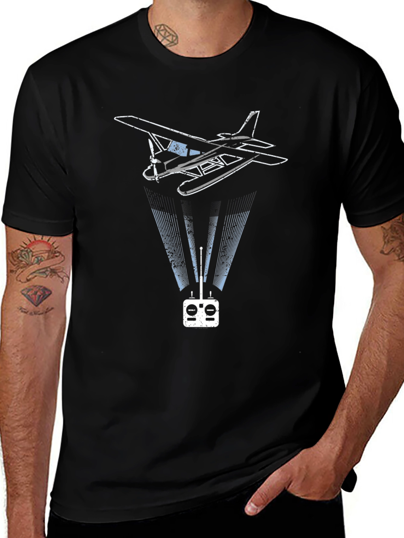 Remote Control Plane Graphic Tee