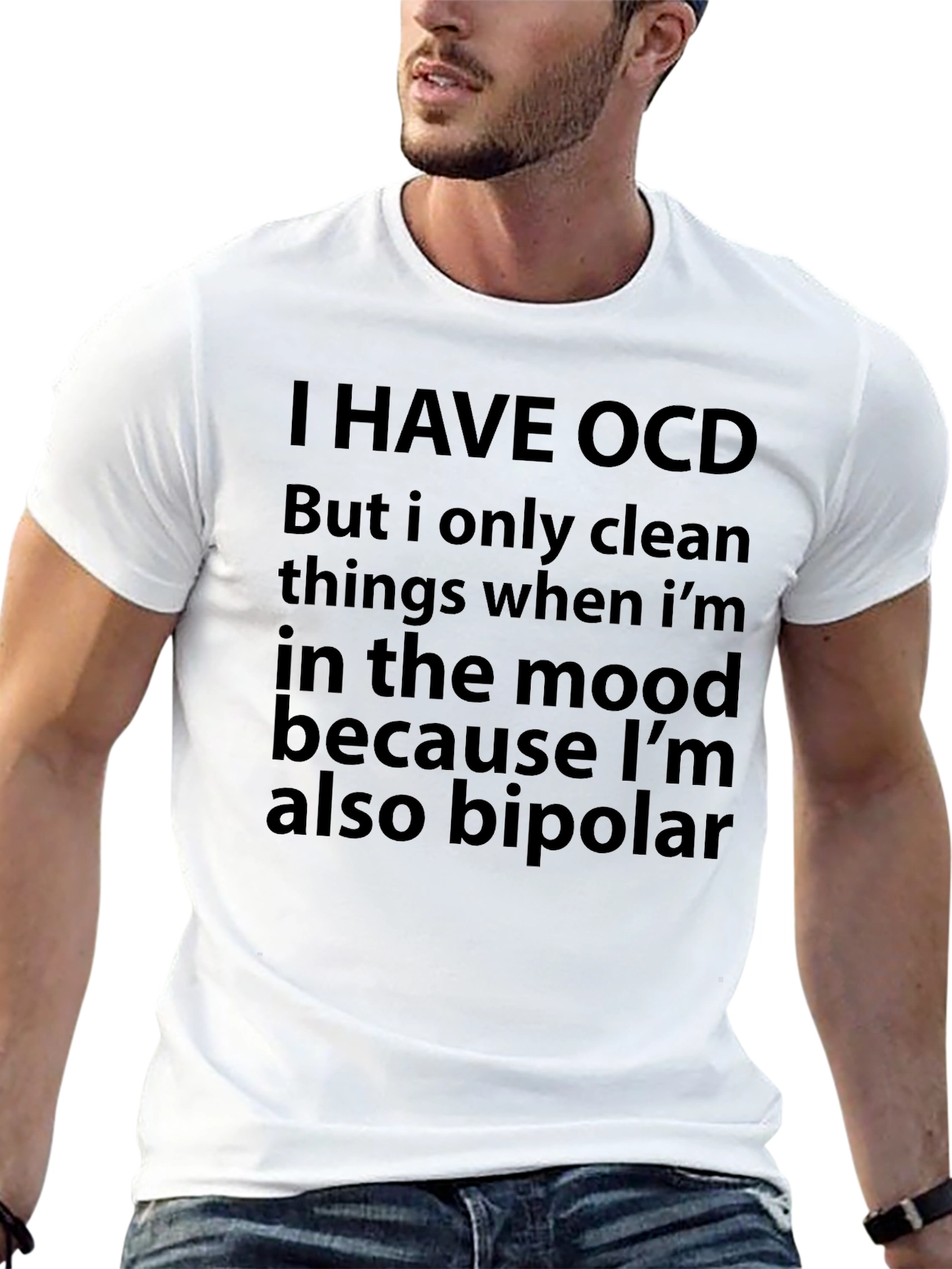 Funny OCD Bipolar T-Shirt - Humor Sarcastic Tee